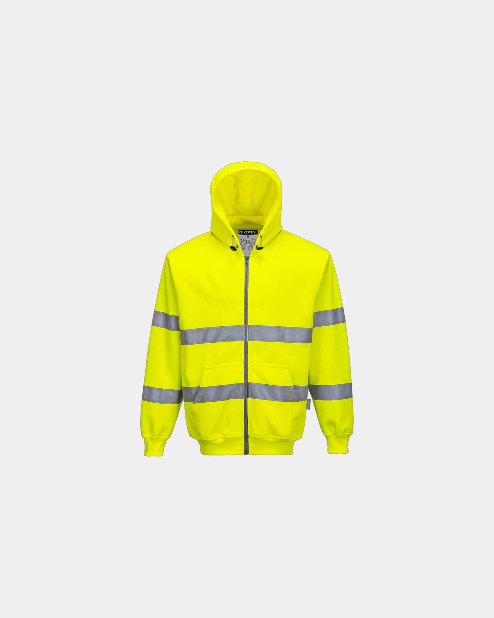 Hoodie Polyester Baumwolle Portwest HV zum Personalisieren - Gelb